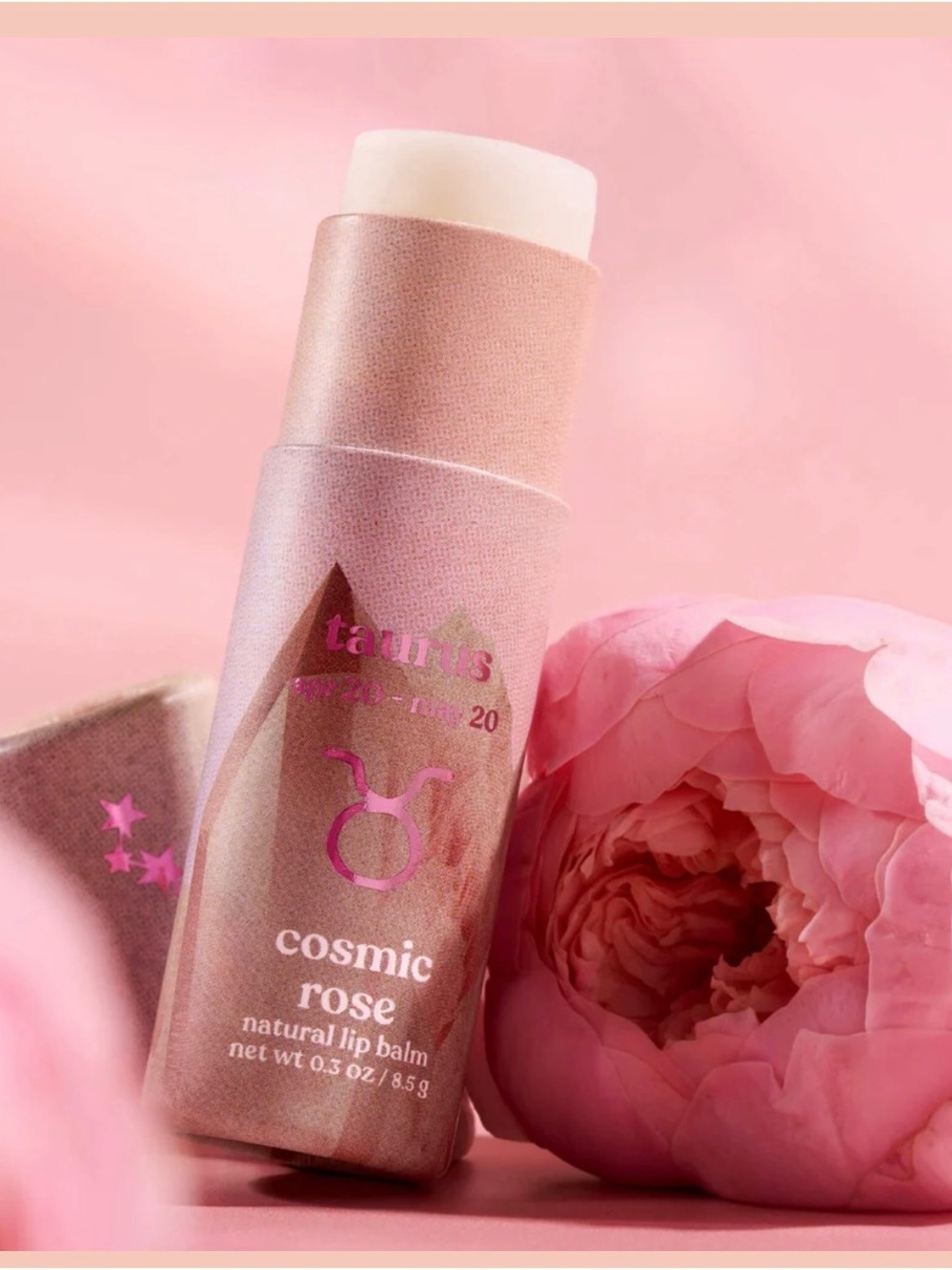 Poppy and Pout Lip Balm Taurus- Cosmic Rose